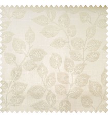Cream color natural leaf texture finished surface horizontal lines polyester main curtain